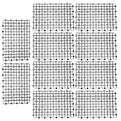 Febuliy Aquariumfilter BOD Grid Plate Screen -Plastik -Spleißzubehör für Fischtank verwenden (Schwarz) von Febuliy