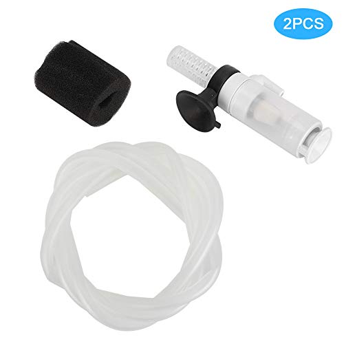 Febuliy Aquariumfilter-Mini-Sauerstoffbelüftung für Garnelenfischtank 2 PCS 3-in-1 Pneumatic von Febuliy