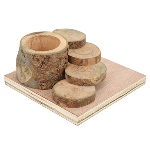 Febuliy Hamster Holzleiter Schüssel Plattform Klettern Futternapf für kleine Haustiere Febuliy Hamster Holzleiter Schüssel Plattform Klettern Futternapf für kleine Haustiere von Febuliy