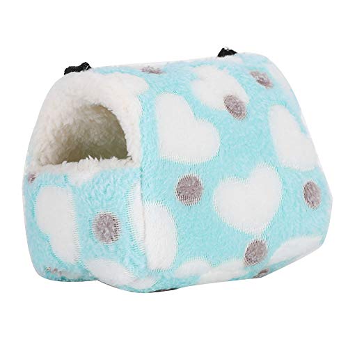 Febuliy Hamster Schlafsack Haustierburg Hängematte Plüsch gemütliches Nest für kleine Haustiere (11.5x26.5x3.5cm/4.5x10.4x1.4in) von Febuliy