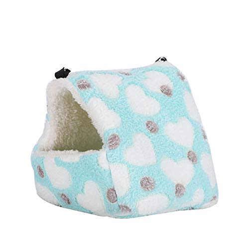 Febuliy Hamster Schlafsack Haustierburg Hängematte Plüsch gemütliches Nest für kleine Haustiere (M (59 cm / 23,2 Zoll lang)) von Febuliy