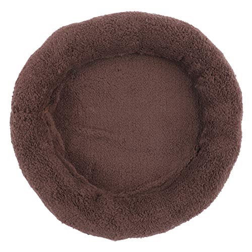 Febuliy Haustier Deep Sleep Nest Weich atmungsable verbesserte Schlaf runde Bettkissen Katzen Hunde Hochwertige Blasenlasse Flauschige doppelte PP -Baumwollhautfreundlich (M) von Febuliy