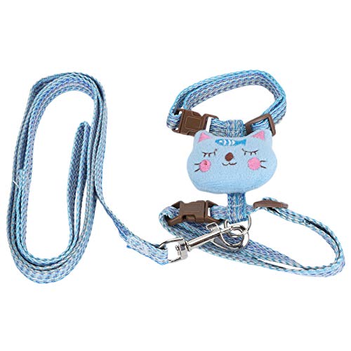 Febuliy -Katzenkabelbaum -Leinen Pet Petable Escapeproof Riemen Walking Cats Kaninchen Kaninchen (Blau) von Febuliy