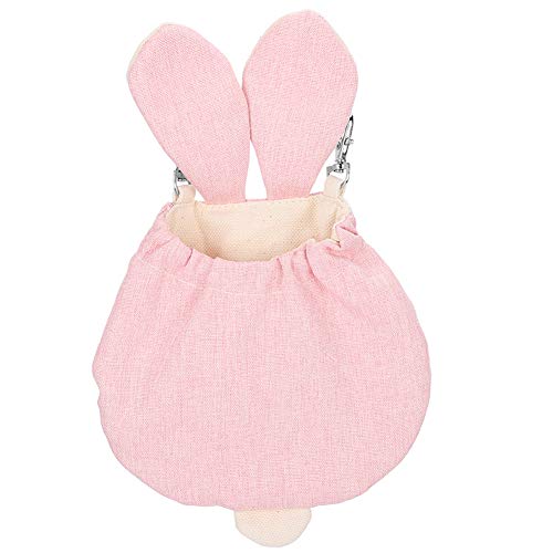 Febuliy Kleiner Haustier Schlafsack Hängematte Kaninchenohr -Ohrdesign Käfig Hängende Beutel für Meerschweinchenhamster (L) von Febuliy