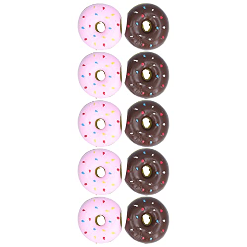 Febuliy Latex-Donut-Hunde-Quietschspielzeug, interaktives Kauspielzeug zum Apportieren und Kauen Febuliy Latex-Donut-Hunde-Quietschspielzeug, interaktives Kauspielzeug zum Apportieren und Kauen von Febuliy