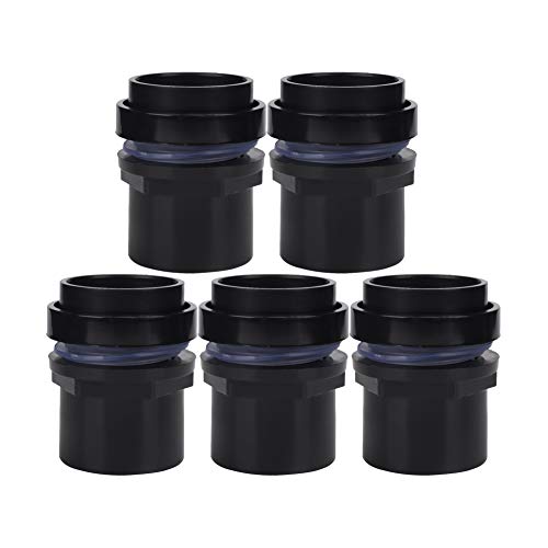 Febuliy PVC -Aquarium -Wasserrohrgelenk -Röhrchen 5pcs Set Fischtankzubehör für Aquarium PVC Gerade Rohr (50 mm) von Febuliy