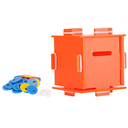 Febuliy Papageien Box Puzzle Intelligence Toys Training für Vögel Haustierversorgungen Scheibenfarbe gemischt (11.5x26.5x7.5cm/4.5x10.4x3.0in) von Febuliy