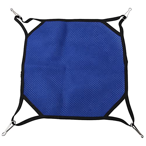 Febuliy Pet Mesh Hängematte Hamster Eichhörnchen Aktivität hängendes Bett atmungsaktives leichtes Blau (M (24 * 24 cm)) von Febuliy