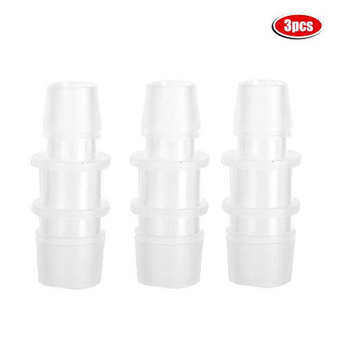 Febuliy Plastikaquarium Fischtank Variabler Durchmesser Adapteranschluss Gerade Luftpumpenschlauch Zubehör für Aquariumanschluss (12 mm/16 mm bis 3 Packs gegenseitig) von Febuliy