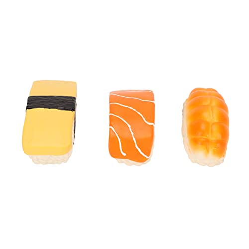 Febuliy Sushi-Hundespielzeug, Simulation, weiches Latex, quietschendes Futterspielzeug, 3 Stück, für kleine und mittelgroße Hunde Febuliy Sushi-Hundespielzeug, Simulation, weiches Latex, quietschendes Futterspielzeug, 3 Stück, für kleine und mittelgroße Hunde von Febuliy