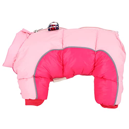 Haustierhund Winter Halten Sie warme Winddichte Kleidung Kleidung rosa Farbe für Hunde Baumwolle + wasserdichtes Tuch (14#) von Febuliy