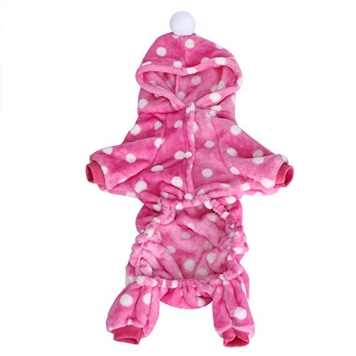 Haustierkleidung Warmer Flanelloutsuit für Hunde Katzen - Winter -Pyjamas Kleidung für kleine Tiere anwendbar (XXL) von Febuliy