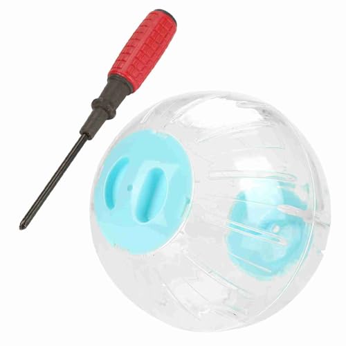 Kleiner Haustier Hamster Renbel Spielzeug Laufaktivität Ball Leichte Langlebige Easy Installieren Sie Pink Blue 18,5 cm sicherer temporärer Haltebereich sauberes Heimtraining (Blau) von Febuliy