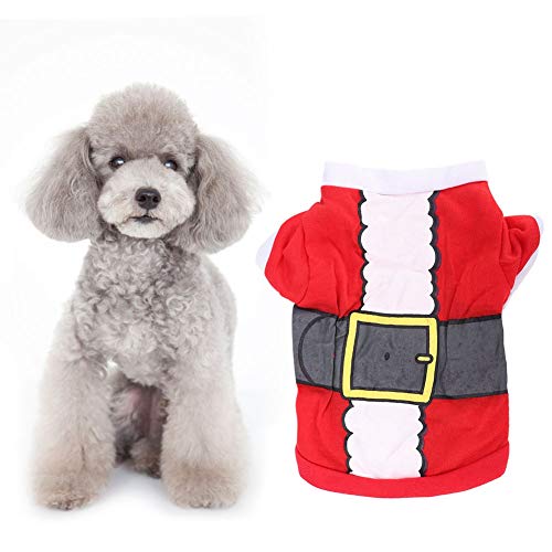 Polyester Vater Weihnachten weich Bequeme Haustierkleidung Festival Bekleidung liefert Hunde Katzen xs s (Xs) von Febuliy