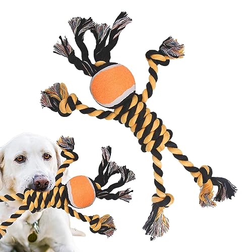 Fecfucy Beißspielzeug für Hunde, Haustier-Beißse -Spielzeug, Weiches, interaktives Beißseil-Kauspielzeug für Hunde, Welpenspielzeug-Zubehör für kleine Welpen, Katzen und Hunde von Fecfucy