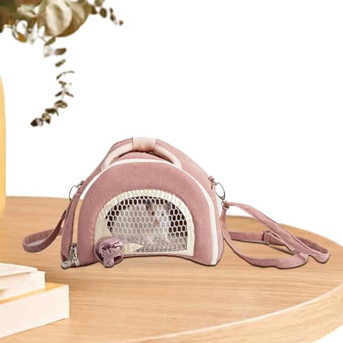 Fecfucy Hamster-Reisetasche, Igel, Outdoor, kleine Tasche, atmungsaktiv, für Hamster, Hasen, Vögel, Kleintiere, Haustiere von Fecfucy