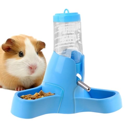 Fecfucy Hamster-Wasserspender – Automatischer tropffreier Kleintierflasche für Futter und Wasser – 80 ml Hamster-Wasserflasche Wasserspender für Käfig von Fecfucy