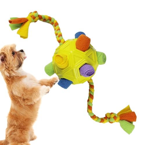 Fecfucy Interaktives Hundespielzeug, Schnüffelspielzeug für kleine Hunde, interaktives Puzzle-Hundespielzeug verbessert die natürlichen Futtersuchfähigkeiten, bissfestes Design für Training von Fecfucy