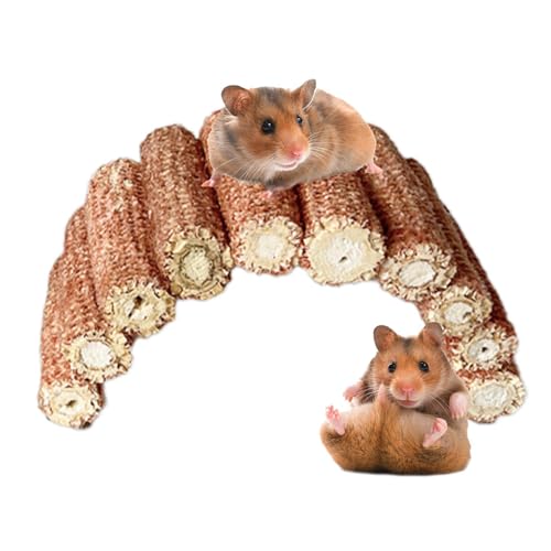 Fecfucy Kauspielzeug für Hamster – Haustierleiterbrücke, Hängebogen, Kauspielzeug, lange Bogenbrücke, Kauspielzeug, Haustierleiterbrücke für Käfig-Lebensraum, Hamster, Hängebrücke, Leiter, Papagei, von Fecfucy