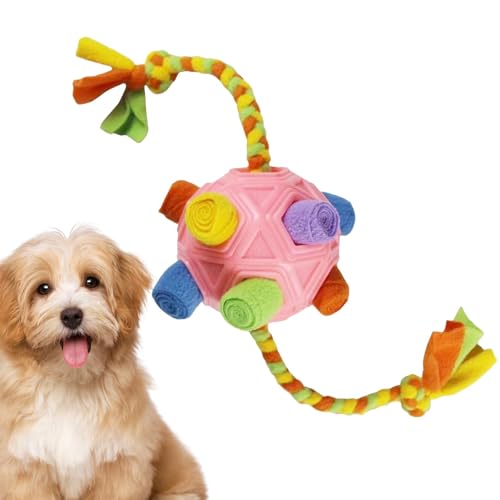 Fecfucy Welpenspielzeug, um sie beschäftigt zu halten – Schnüffelspielzeug für kleine Hunde zur Bereicherung – interaktives Puzzle-Hundespielzeug, bissfest, verbessert die natürlichen Futtersuche für von Fecfucy