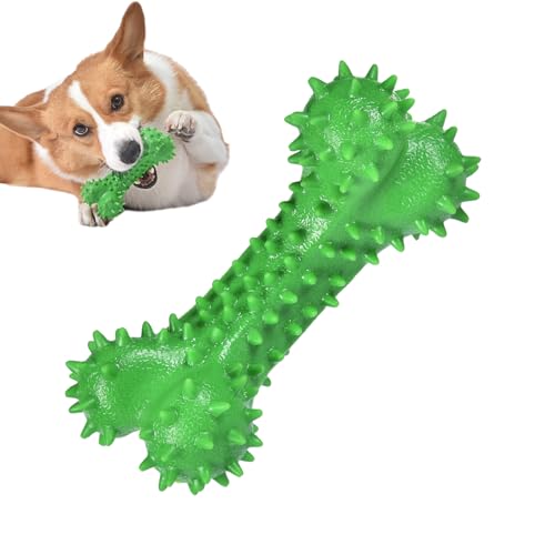 Hundespielzeug mit Stachelknochen - Stacheliges Knochenspielzeug für Hunde aus Gummi - Weiches Welpenspielzeug, Apportierspielzeug zum Zahnen für Haustiere, Mundgesundheit, energieverbrauchend Fecfucy von Fecfucy