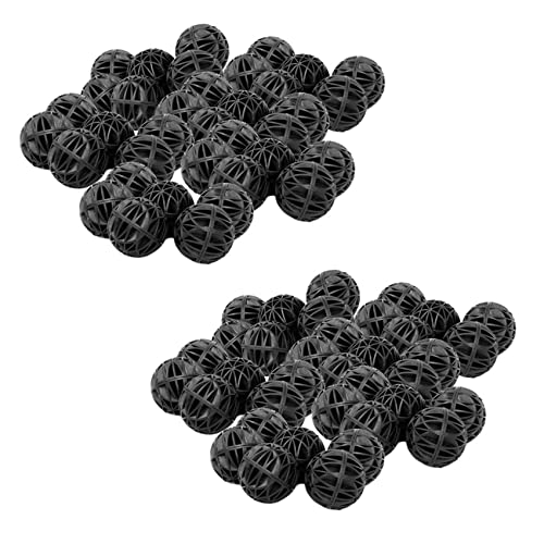 Feeuid 200Pcs Aquarium Bio Kugeln Fischkalter Filter Schwarz 16mm von Feeuid