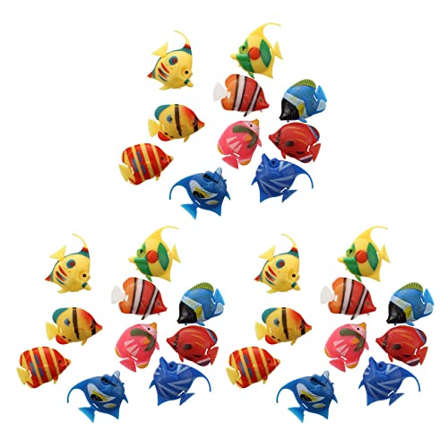 Fegtrty 30X Schwimmende Kuenstlich Fisch Ornament Dekoration Fuer Aquarium Fish Tank von Fegtrty