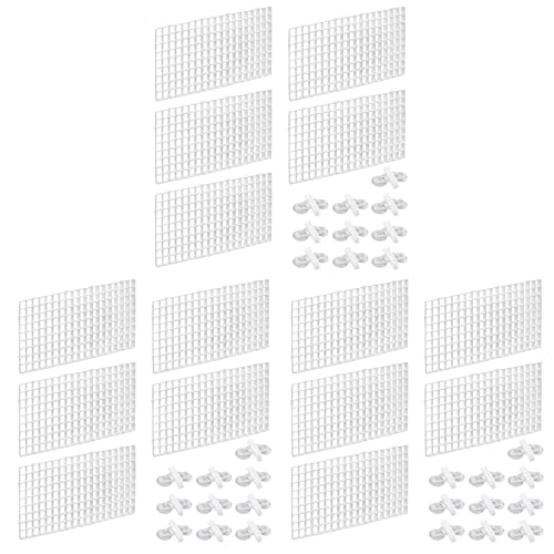 Fegtrtyoa 30 Stück Aquarium Divider Aquarium Teiler Filter Gitter Trenn Gitter Tray Isolation Board Gitter mit 60 PCS SaugnäPfen von Fegtrtyoa