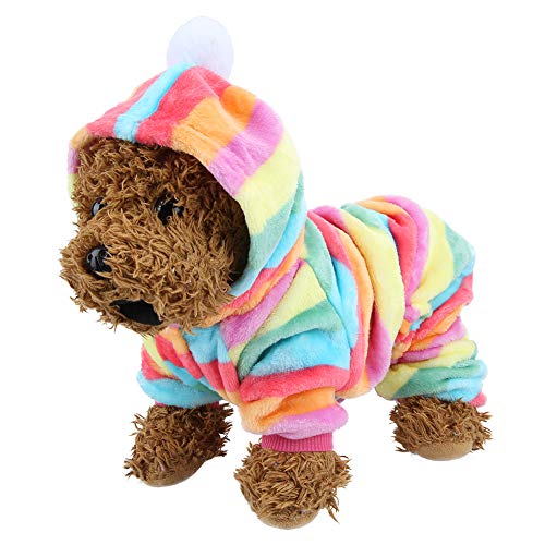 Felenny Haustier-Hoodies Kleidung Hunde Kostüm Warm Pyjama Overall Outfits für Hunde Katzen S von Felenny