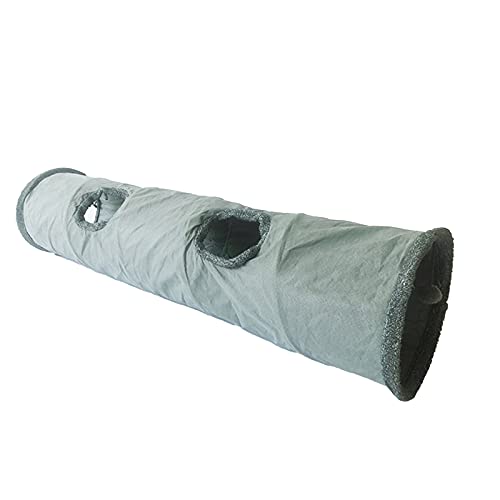 Felenny Katze Tunnel Durable Wildleder Pet Spielzeug Spielen Tunnel mit Ball Und Loch Faltbare Tunnel Rohr Katze Spielzeug Interaktive Spielzeug für Katze Welpen Kätzchen Kaninchen von Felenny