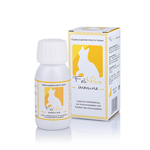 FeliMove Immune | Booster zum Immunsystem stärken und modulieren, für Immunobalance | PEA und EPA in hoher Konzentration | bei Juckreiz, Allergien und Immun Problemen verträglich | Liquid mit 60 ml von FeliMove