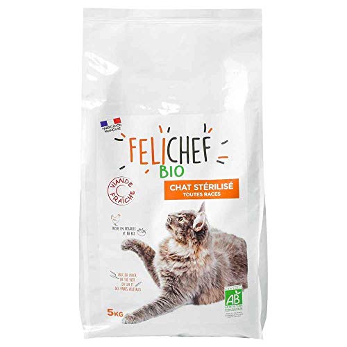 Félichef Bio Trockenfutter für Katzen, sterilisiert, 5 kg von Félichef