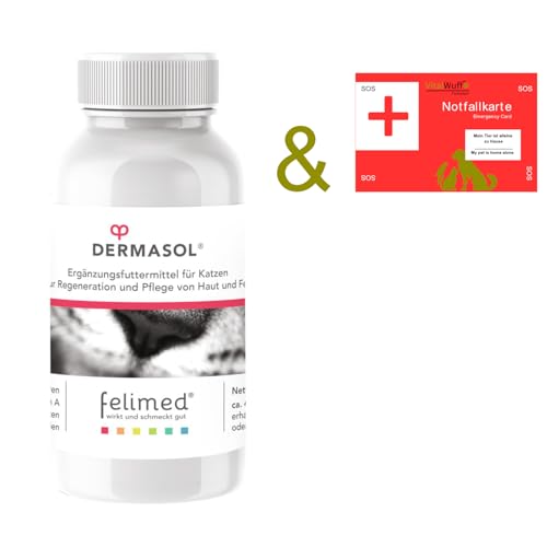 Felimed Dermasol 42 Tabletten für Katzen zur Pflege von Fell und Haut von Felimed