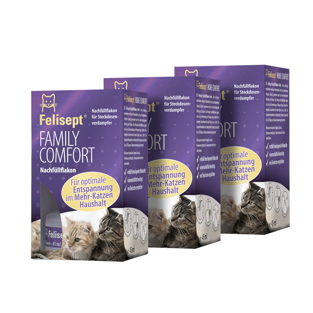 Felisept Family Comfort Nachfüllflakon 45 ml - Sparset: 3 Nachfüllflakons à 45 ml von Felisept