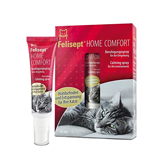 Felisept Home Comfort Beruhigungsspray 30ml Beruhigungsmittel für Katzen Katzenminze Spray Mit natürlicher Katzenminze Anti Kratz Spray Katzen Katzen Beruhigungsmittel Pheromone Katzen von Felisept