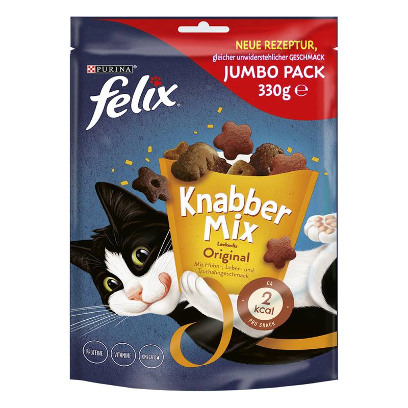 1 + 1 gratis! 2 x Felix Knuspersnacks - KnabberMix: Original (2 x 330 g) von Felix