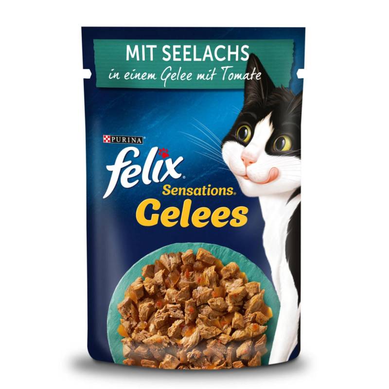 FELIX Sensations Gelees mit Seelachs & Tomate 26x85g von Felix