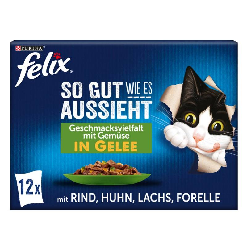 FELIX So gut wie es aussieht in Gelee Gemischte Vielfalt mit Gemüse 12x85g von Felix