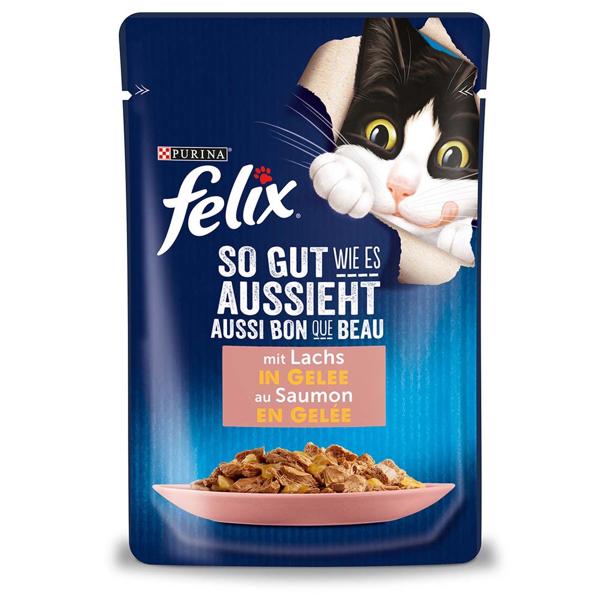 FELIX So gut wie es aussieht in Gelee mit Lachs 26x85g von Felix