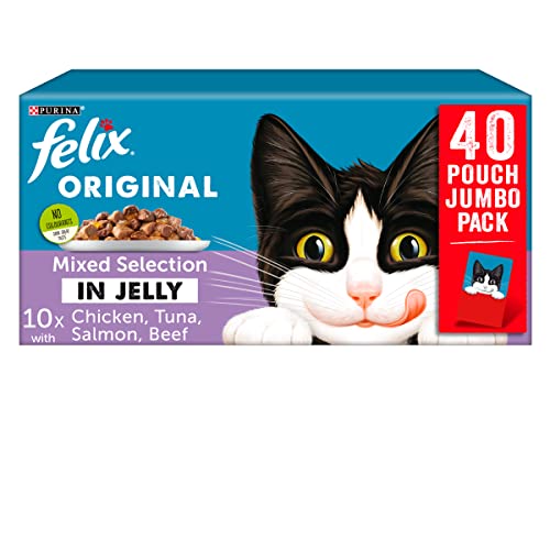 Felix 20353/4192 Nestle Pouch Mixed Selection in Jelly 40 Pack - 100g - EU/UK von Felix