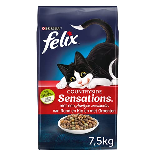 Felix Countryside Sensations Katzenfutter, Katzenklumpen mit Rund, Huhn & Gemüse - Beutel 7,5kg von Felix