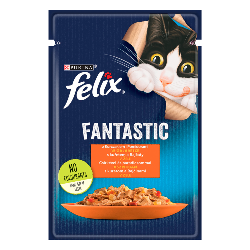 Felix Fantastic Pouches 26 x 85 g - Huhn und Tomate von Felix