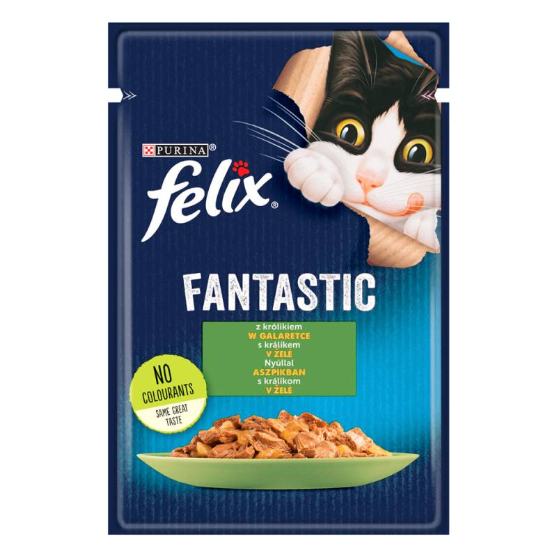 Felix Fantastic Pouches 26 x 85 g - Kaninchen von Felix