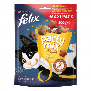 Felix Knabber Mix Original 200 gr Katzensnack 5 x 200 g von Felix