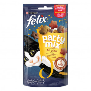 Felix Knabber Mix Original Katzensnack 4 x 60 g von Felix