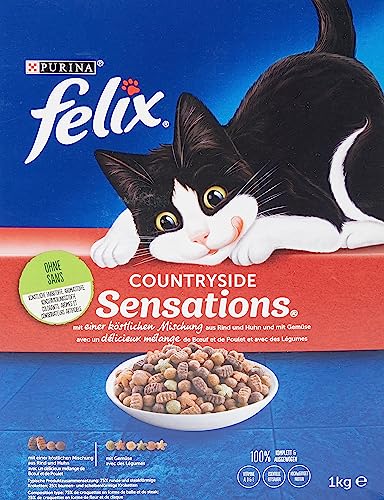 Felix Meaty Sensations mit Rind, Huhn & Gemüse 1 kg Stück von Felix