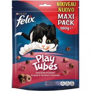 Felix Play Tubes Truthahn & Schinken 180 gr Katzensnack 5 x 180 g von Felix