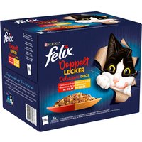 Felix "Doppelt lecker - so gut wie es aussieht" 24 x 85 g - Fleischauswahl von Felix