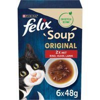 Felix Soup Suppe 6x48g Rind, Huhn, Lamm von Felix