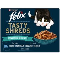 Felix Tasty Shreds 10x80g Geschmacksvielfalt aus dem Wasser von Felix